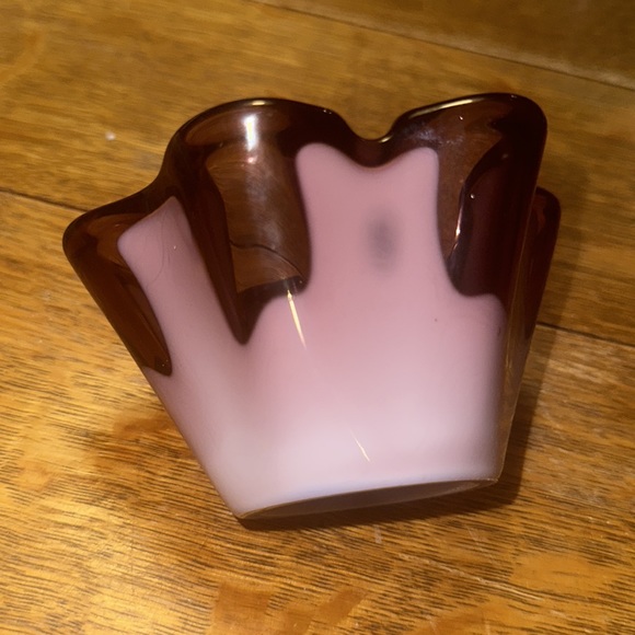 Sasaki Purple glass metamorphic Ashtray - Picture 3 of 6